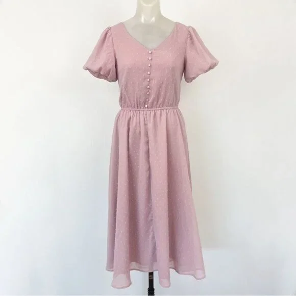 JESSAKAE HIGHBURY DRESS Pink XSMALL - Picture 2 of 11